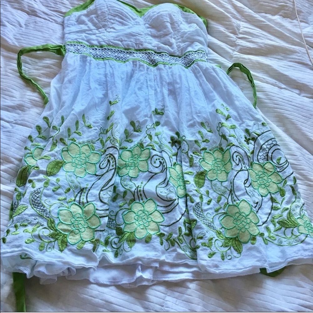 Sequin Hearts Embroidered Dress